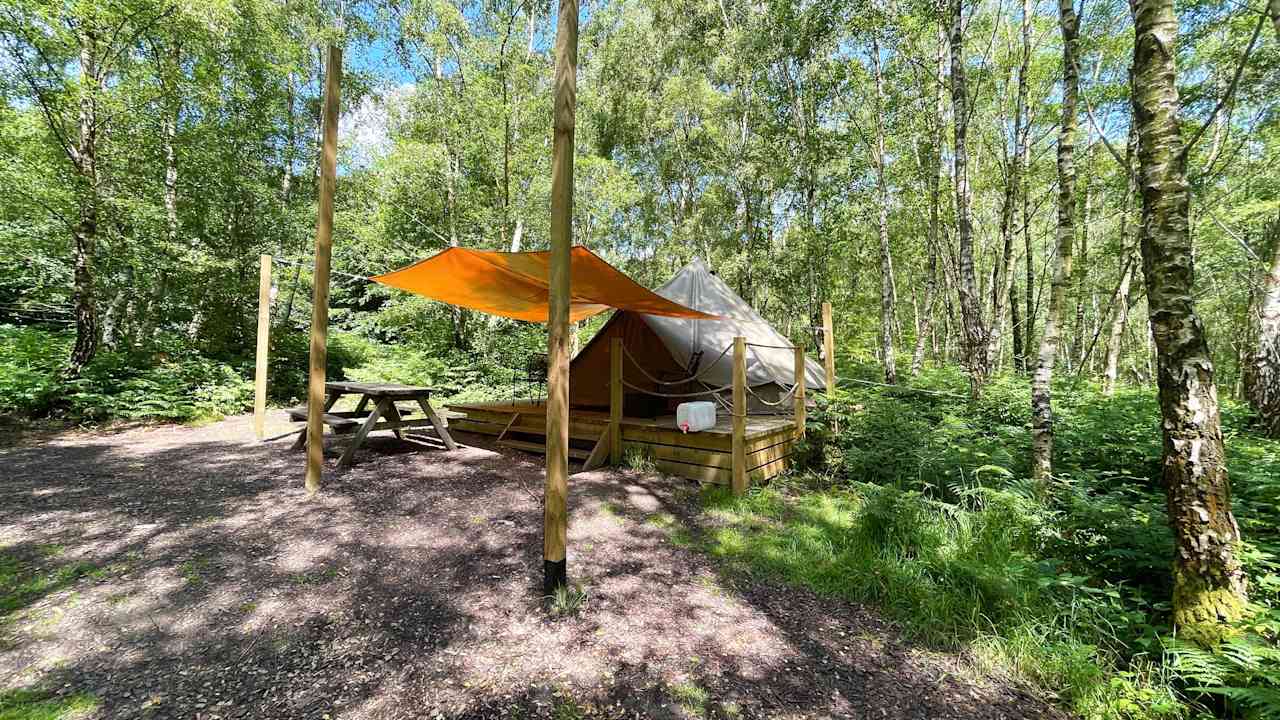 Bell tent pitch