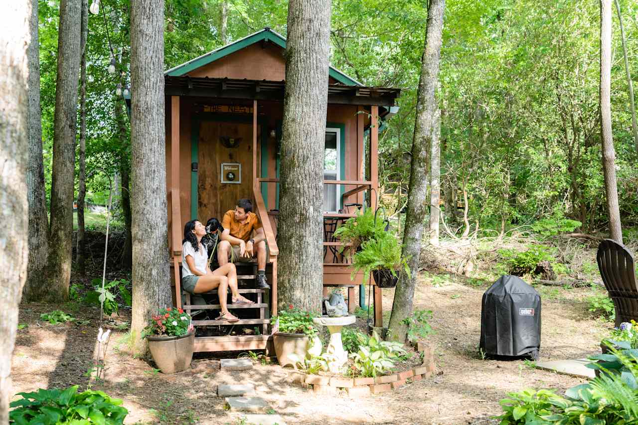 The Nest is equally as cute from outside