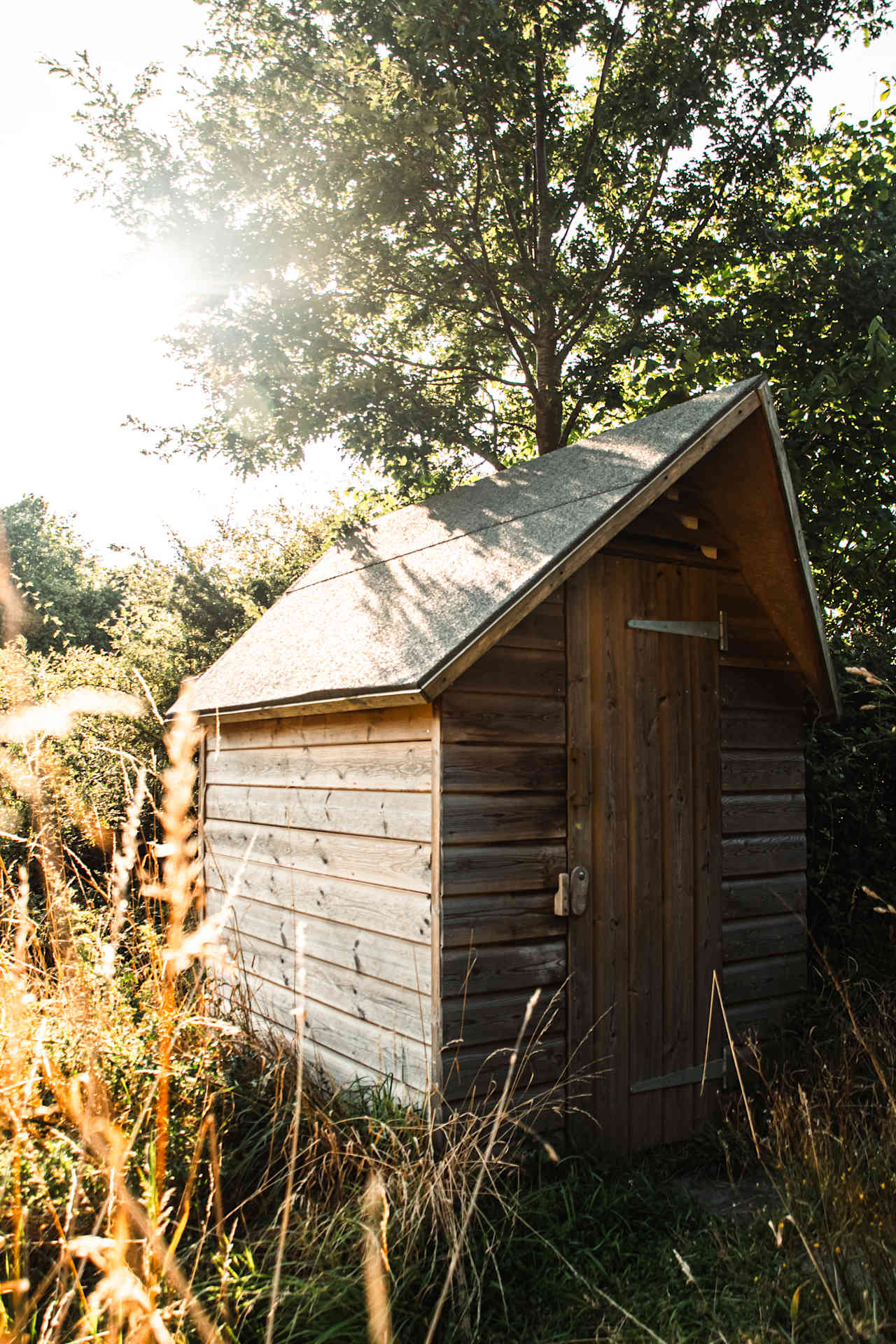 Secondary composting toilet on site