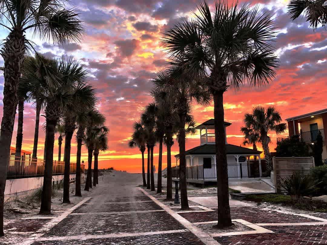 Beautiful beach skies 