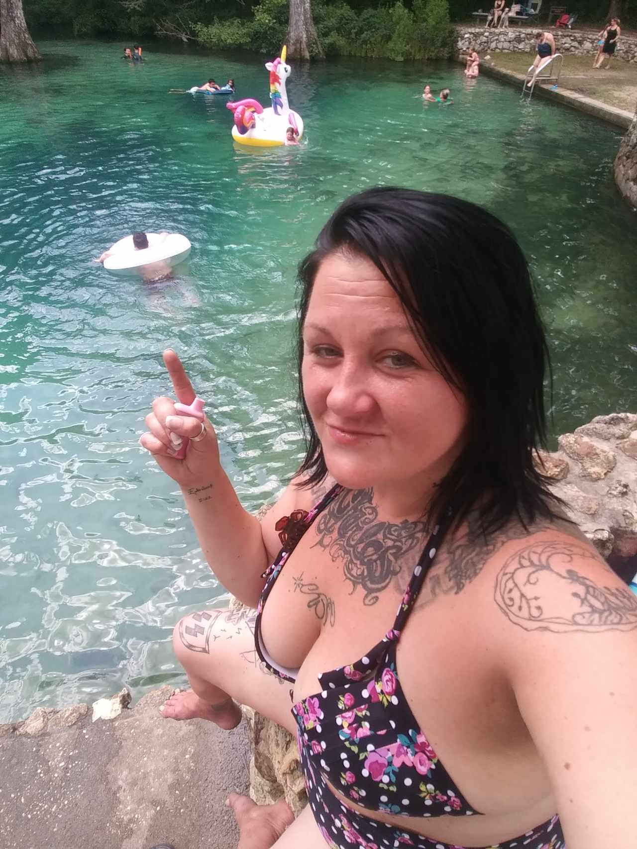 This is Ponce del Leon springs,  state run park. Probably about 20 min from site. Cost $4 per car 