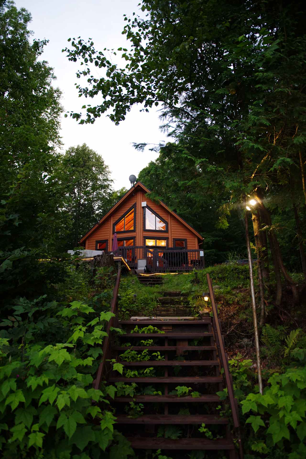Cottage view from below