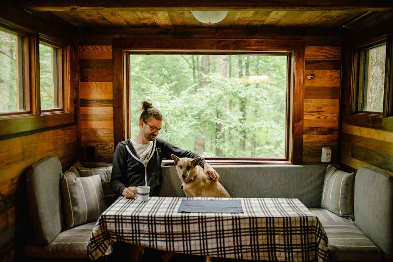 perfect place for morning coffee & cuddles