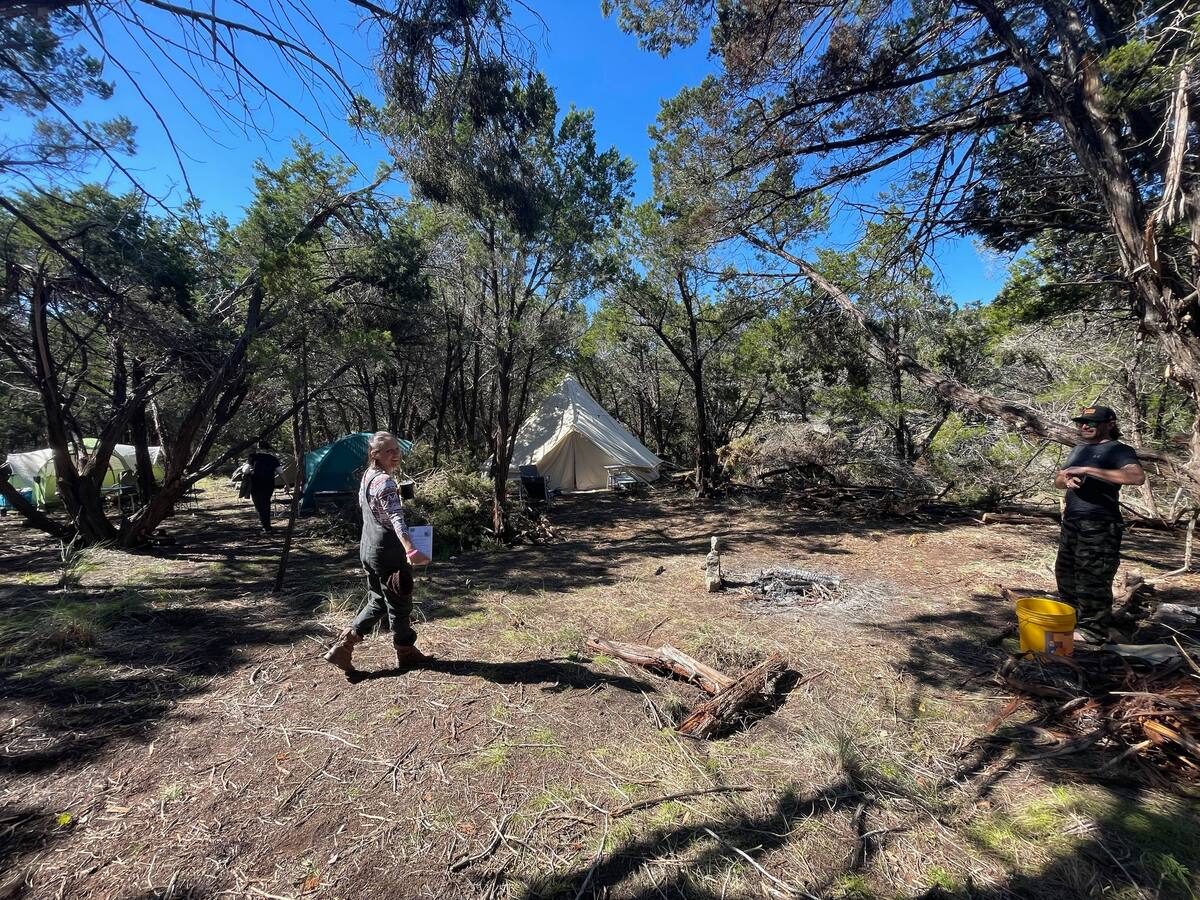 Camping community vibes!