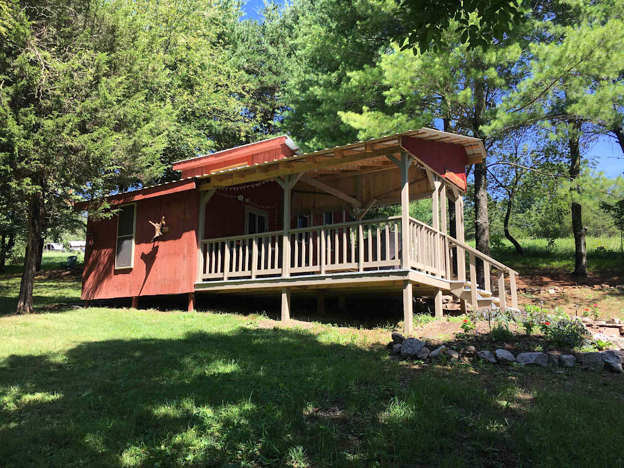 Front of the cabin.