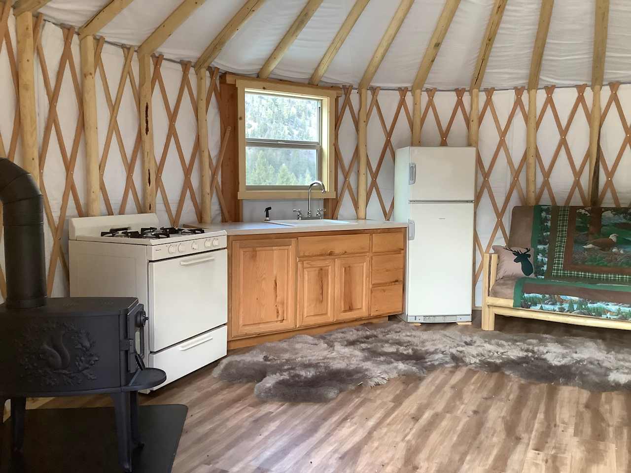 Off grid yurt
