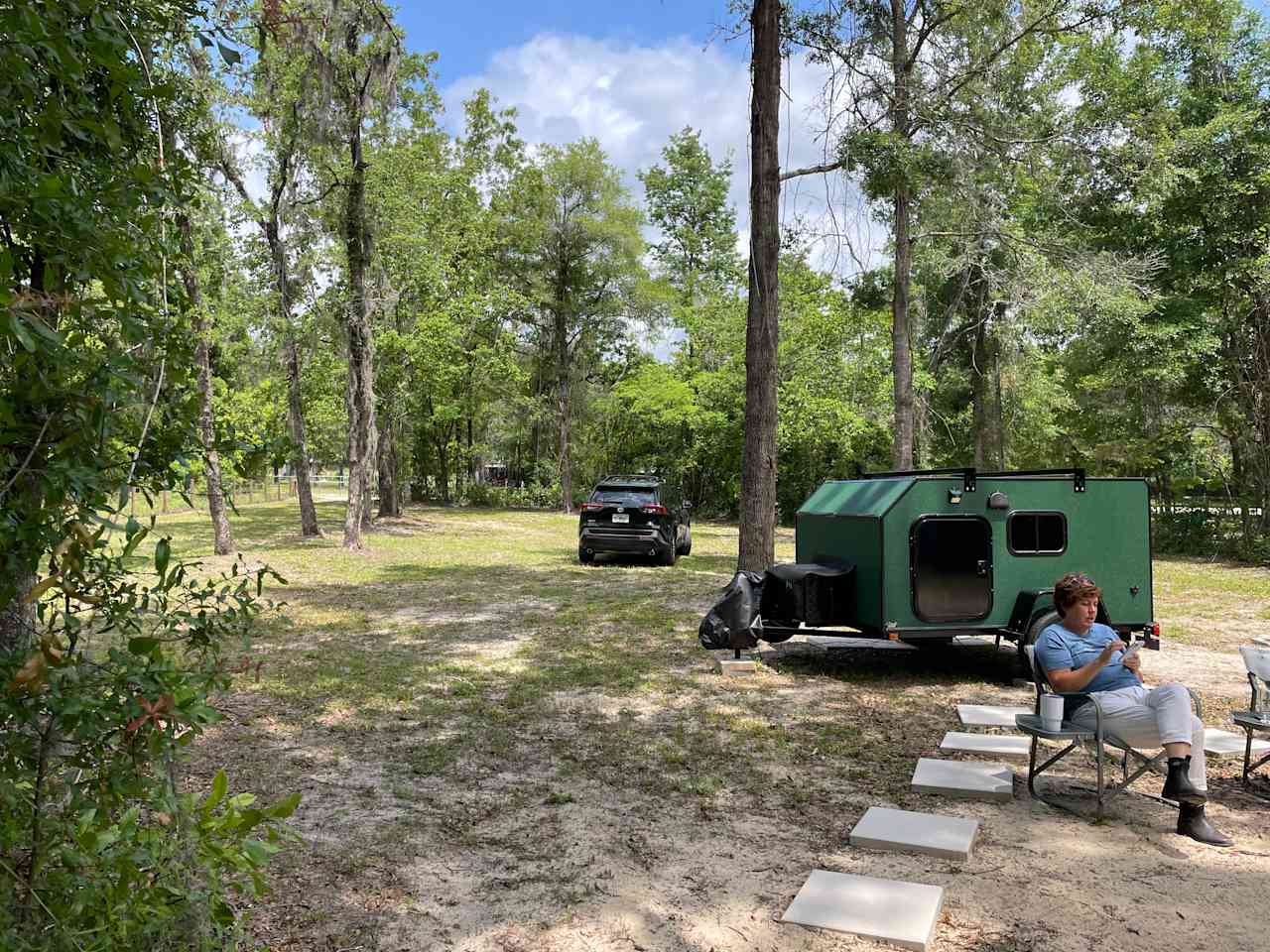 Northern view of pull thru entrance