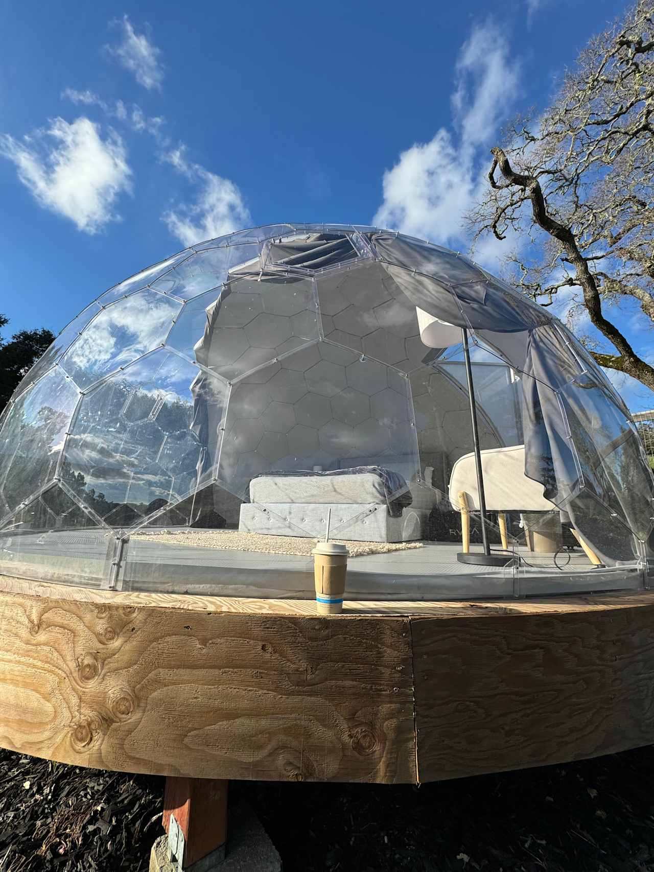 Hilltop Vineyard Dome Glamping
