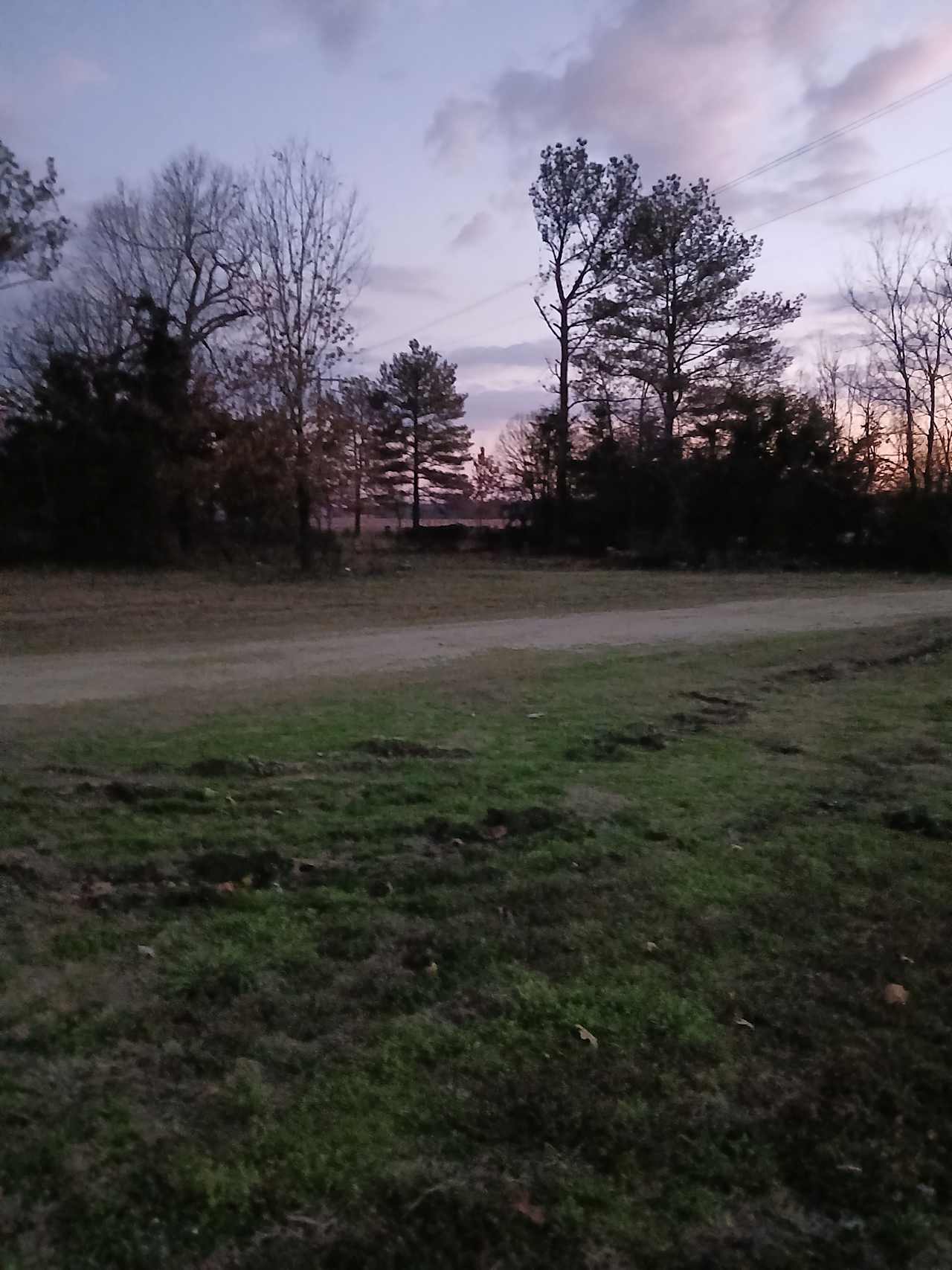 Plenty of room to camp with a gravel drive way