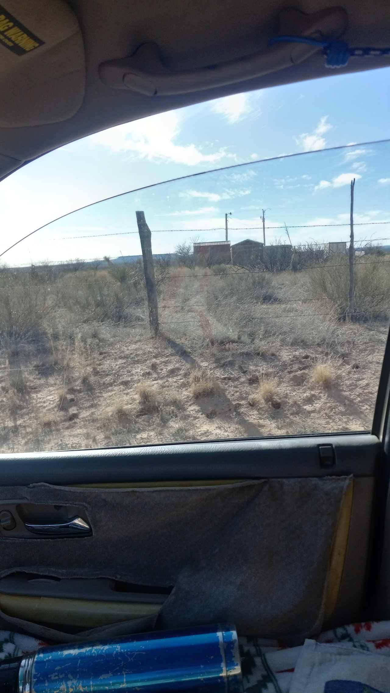 Off grid residence on the way to the camp site 