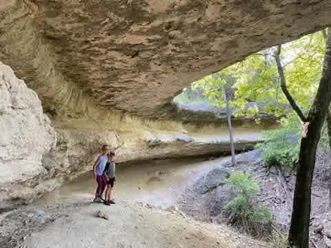 Goat Cave is one of the many natural features of the ranch!