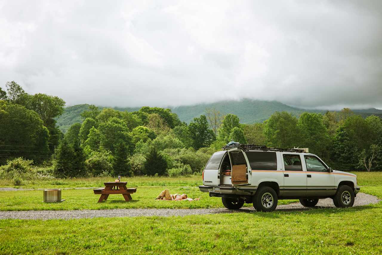 I could've laid in the field all day. 