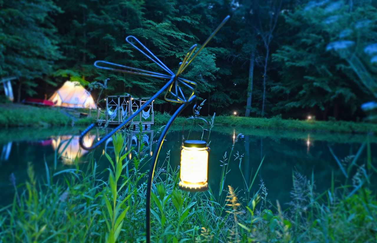 Set within 13 acres of woods on an easy rise, Canvas Cottages Glampsites will immerse you in nature and transport you into a legendary place & time.