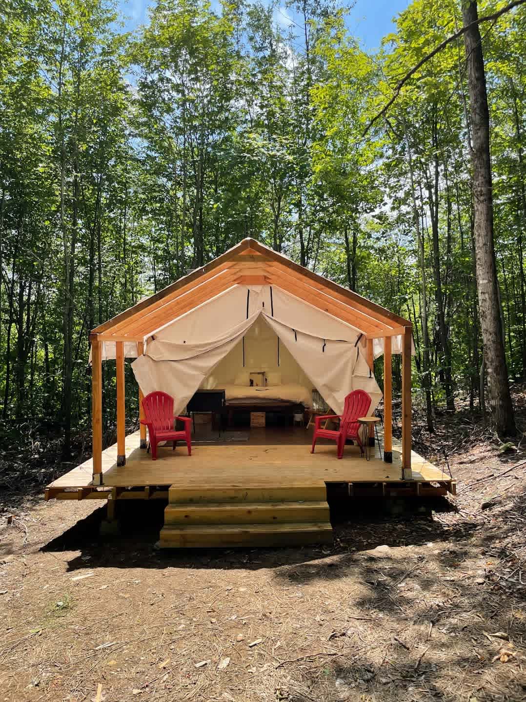 Luxury glamping on Mt. Aggasiz