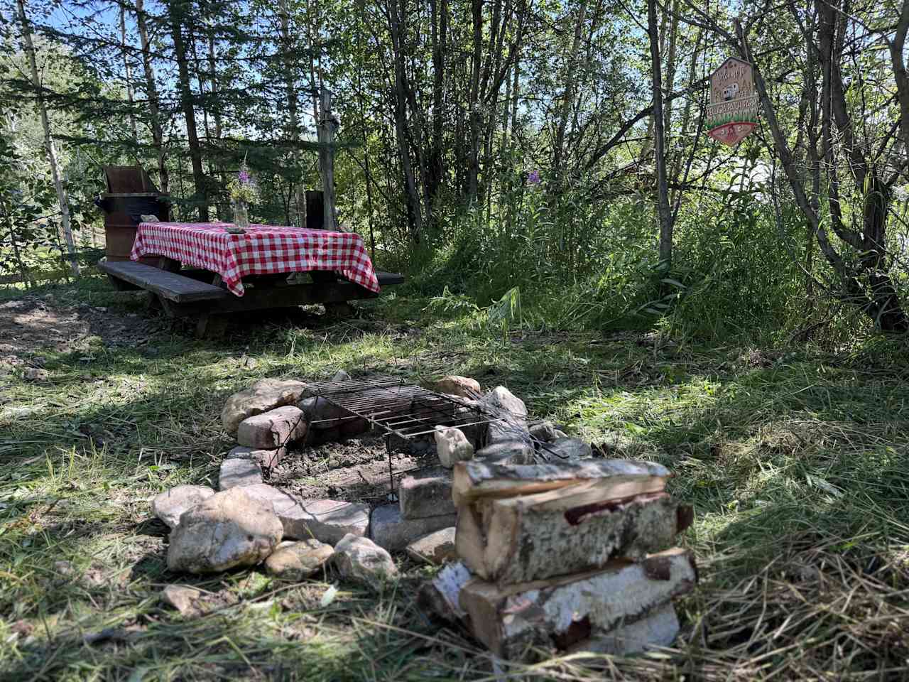 Cute Country Camp Site on Farm