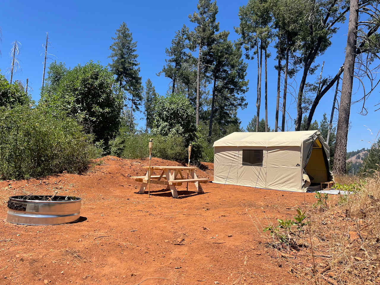 Site 2: Wall Tent turnkey glamping experience