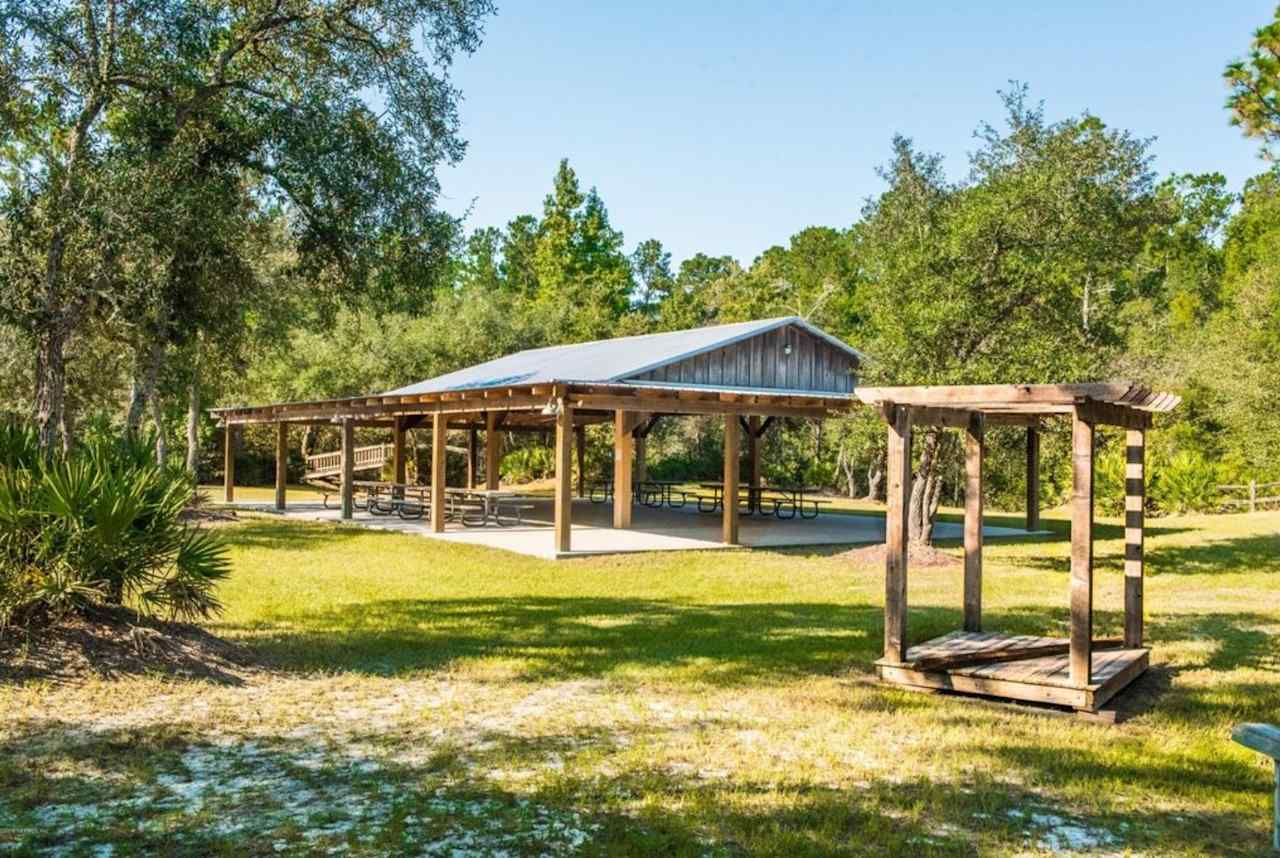 70' open-air barn with views of the river below 