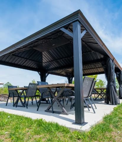 Want to relax while the kids play? Need a place for a picnic lunch? Our covered pavilion is a great place for both of those things and much more.