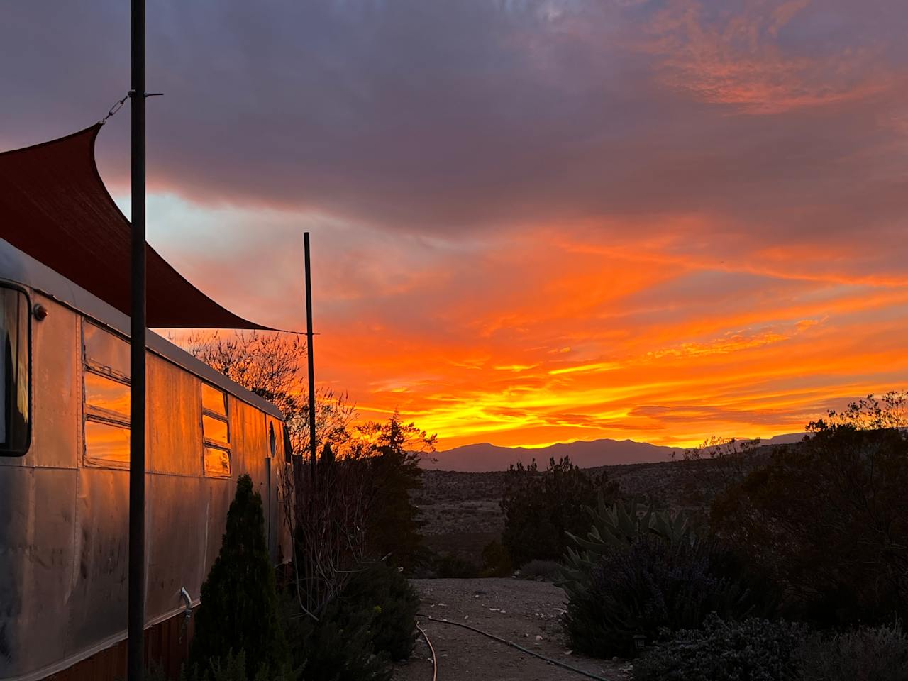 FLO with another beautiful sunset reflecting off her side...