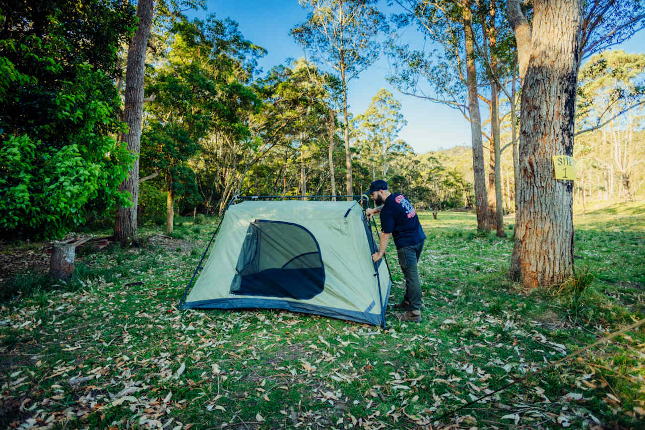 setting up a camp