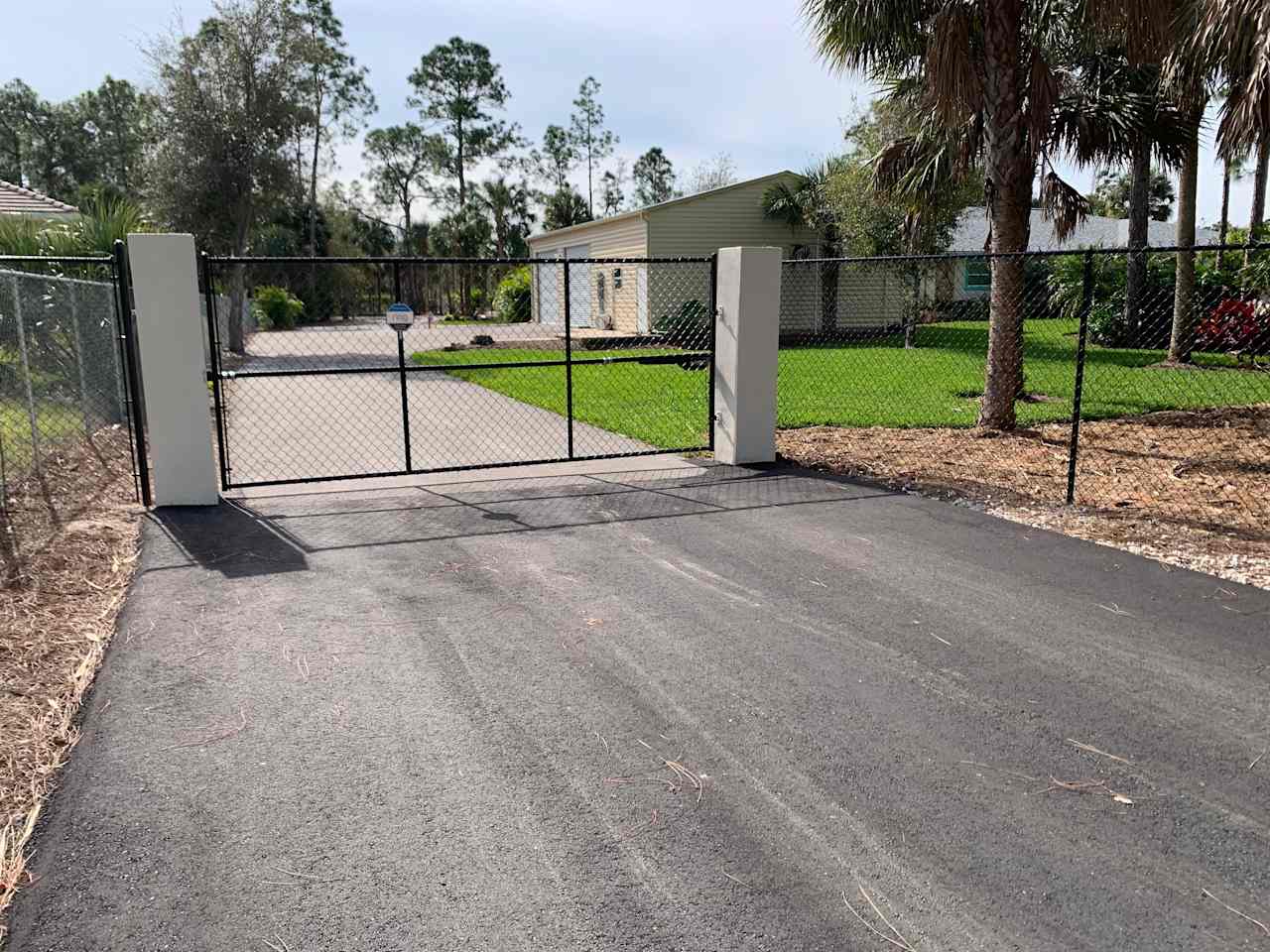 Entrance gate. Renters will be given a gate opener to come and go and needed.