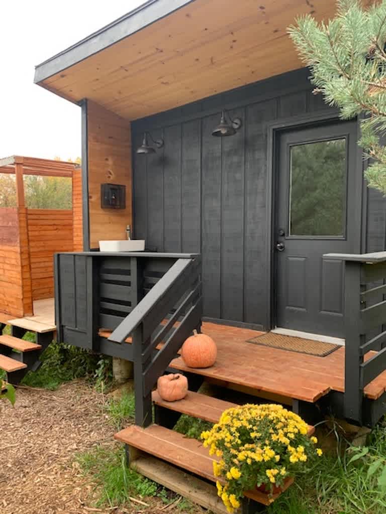 Glamping in a Tiny Cabin on a Farm