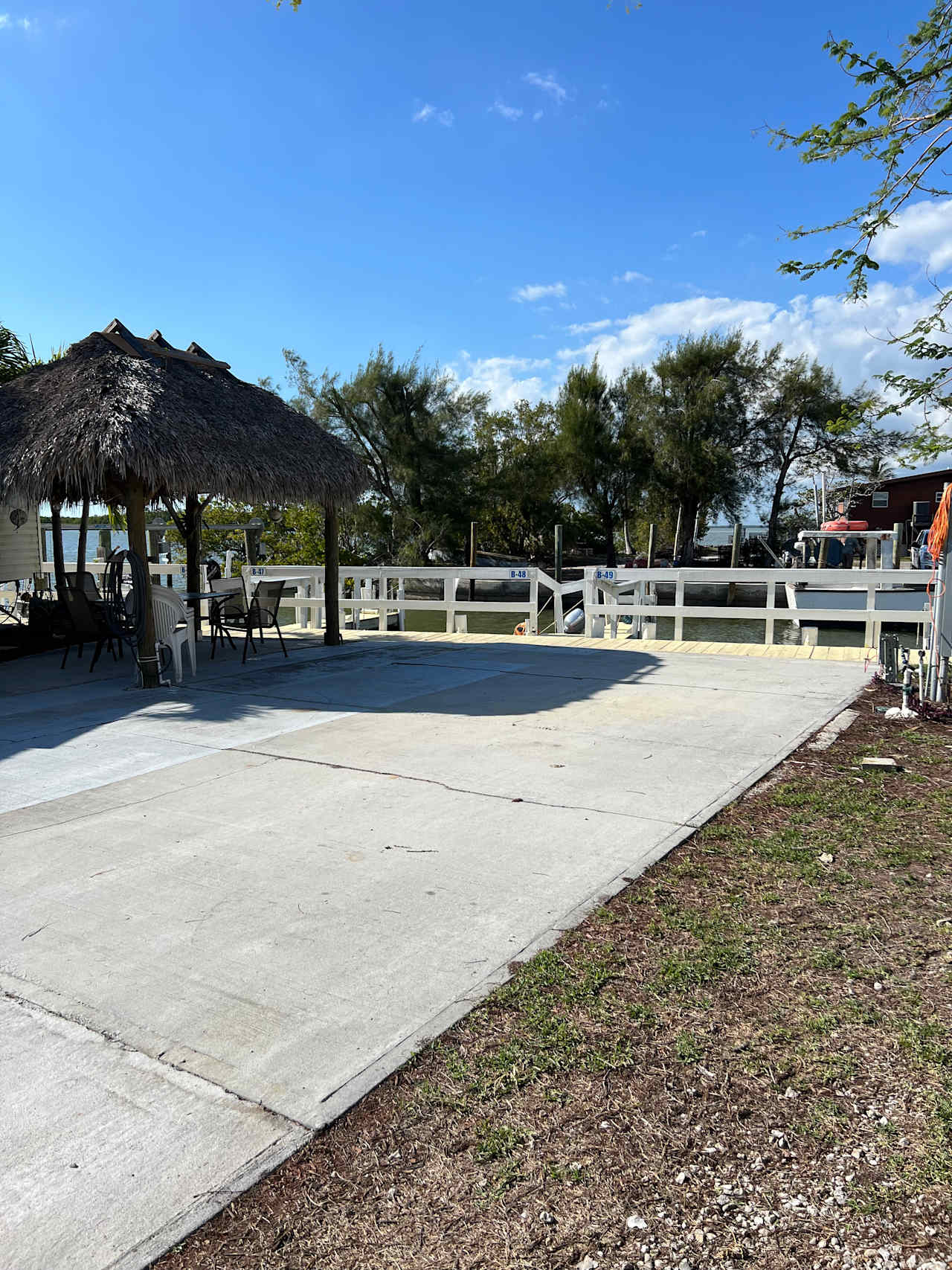 Everglades RV spot with boat slip