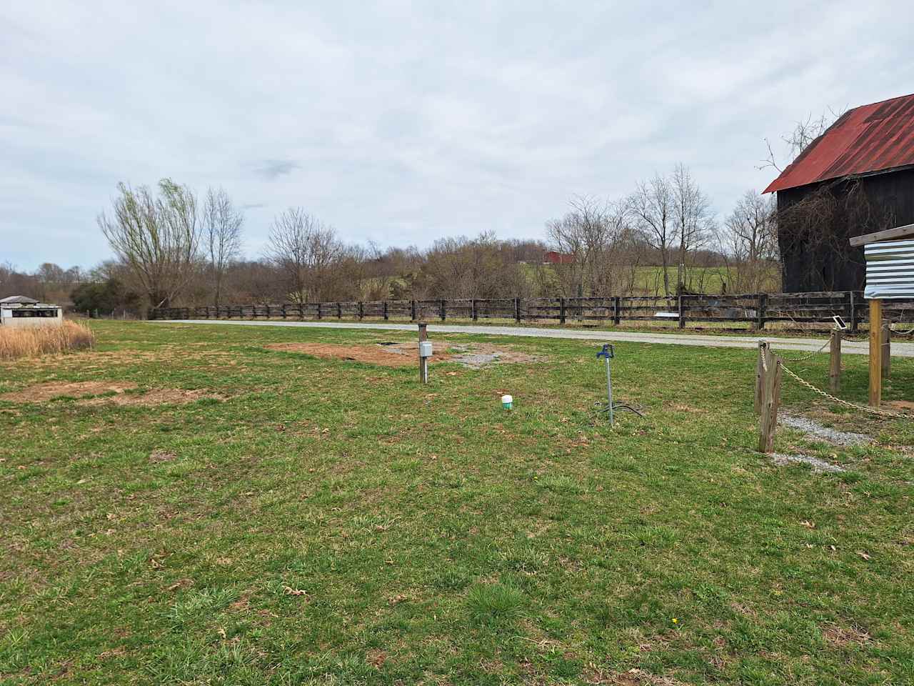 Your site is a full hook-up with 30AMP electric, sewer and water.  You'll have up to 45 feet to park your unit, plus extra vehicle parking close by.