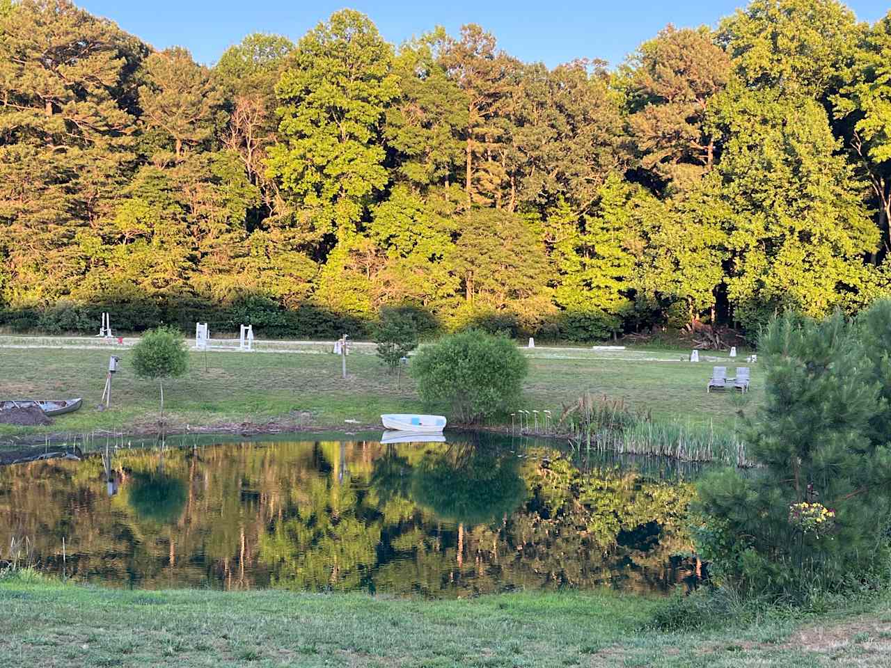 Private camp on horse farm