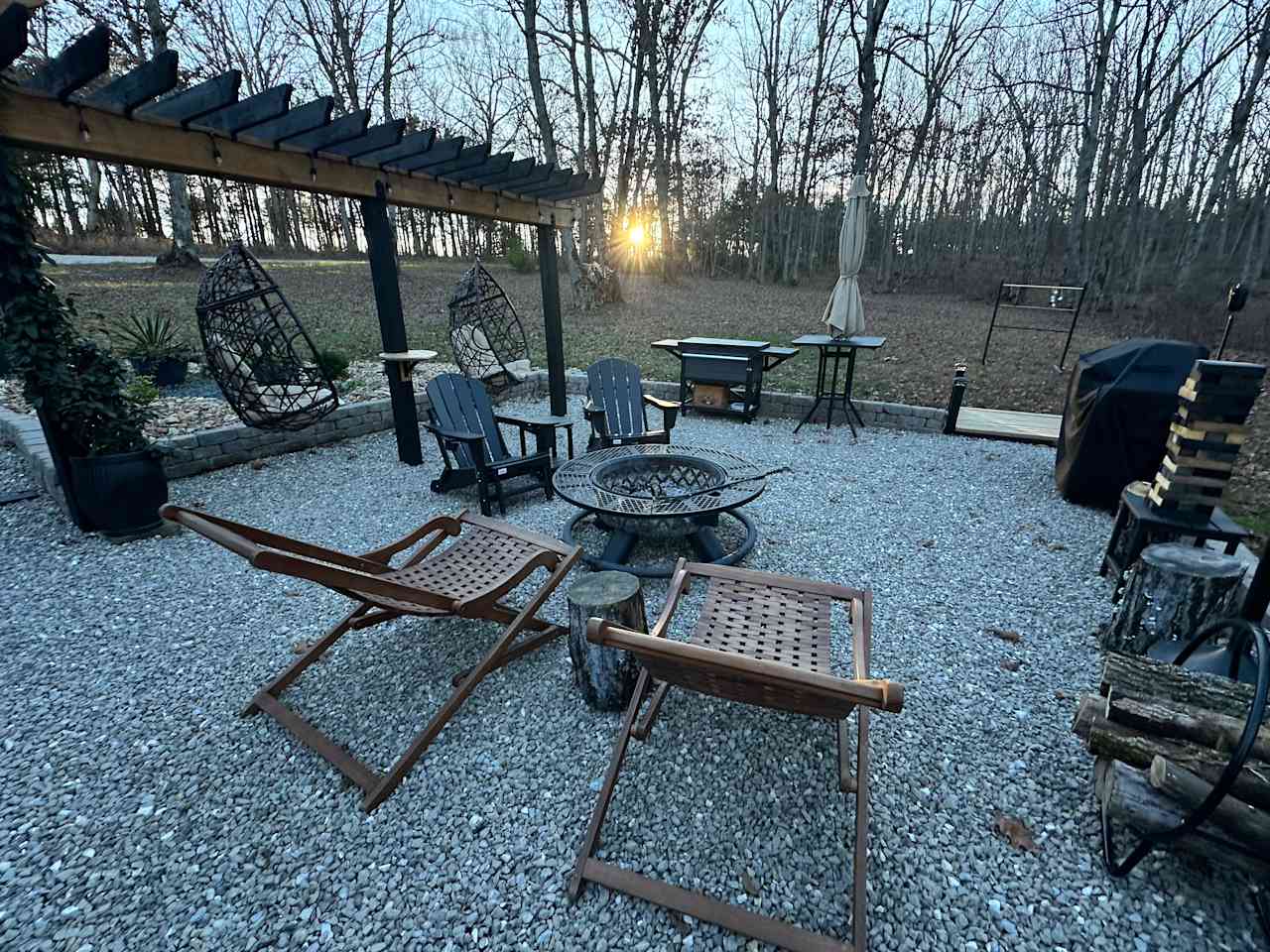 A cozy outdoor space for our guests to enjoy.