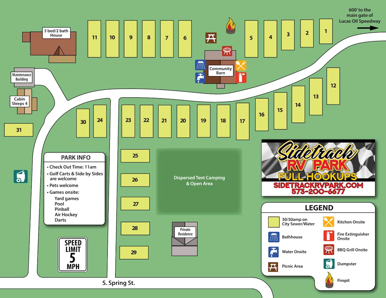 Lucas Oil Speedways Best RV Park!
