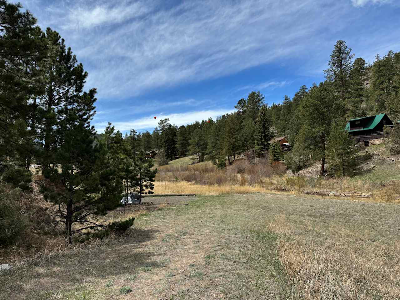 River campsite near Estes Park