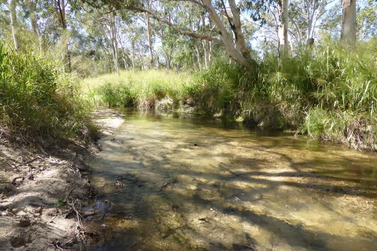 upstream at site 2
