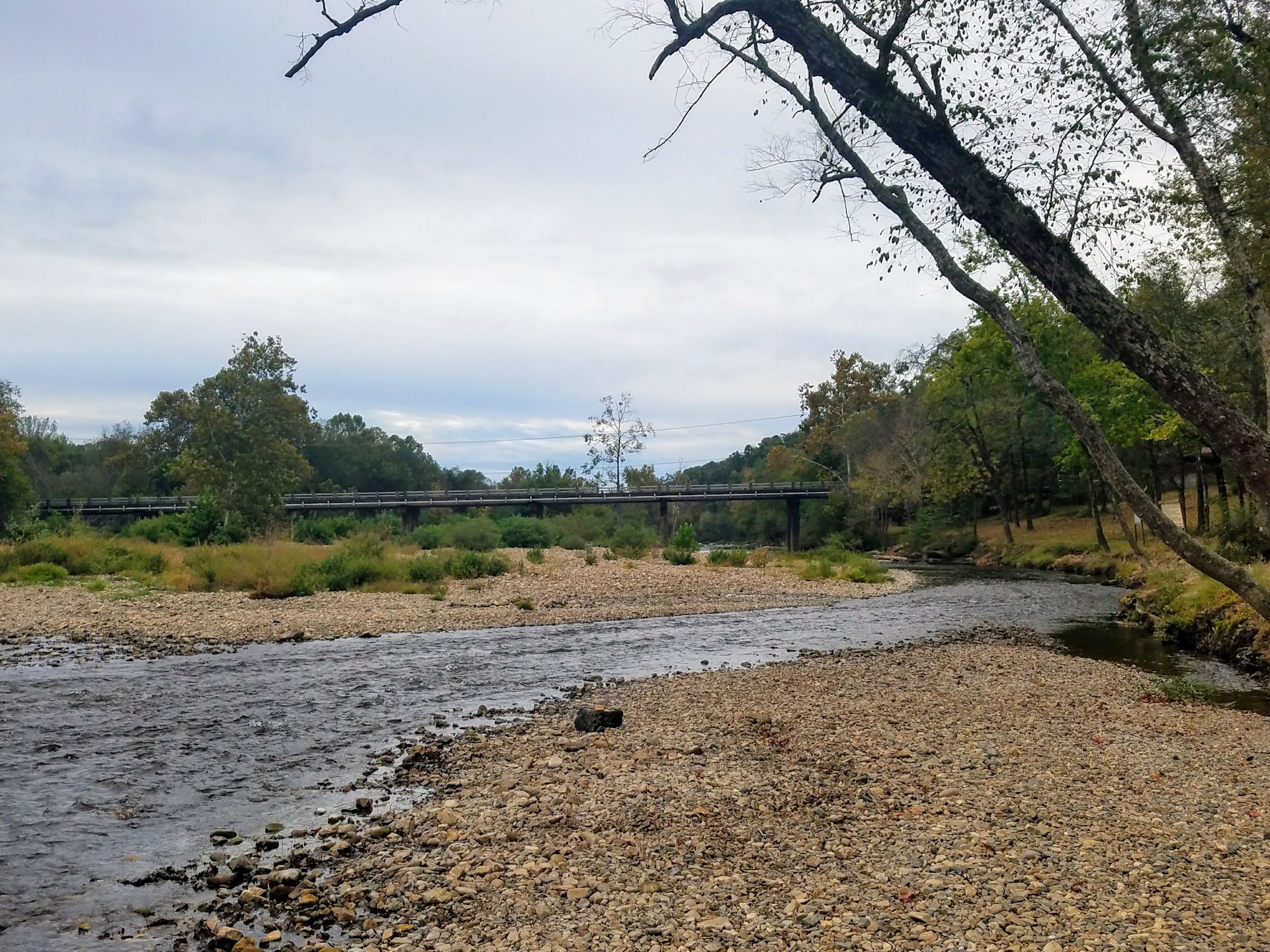Put your camp chair in the water on the gravel bar.