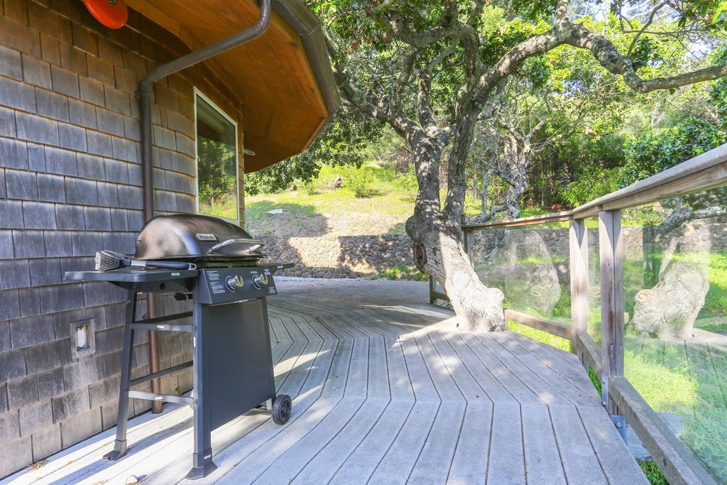The BBQ on the side deck