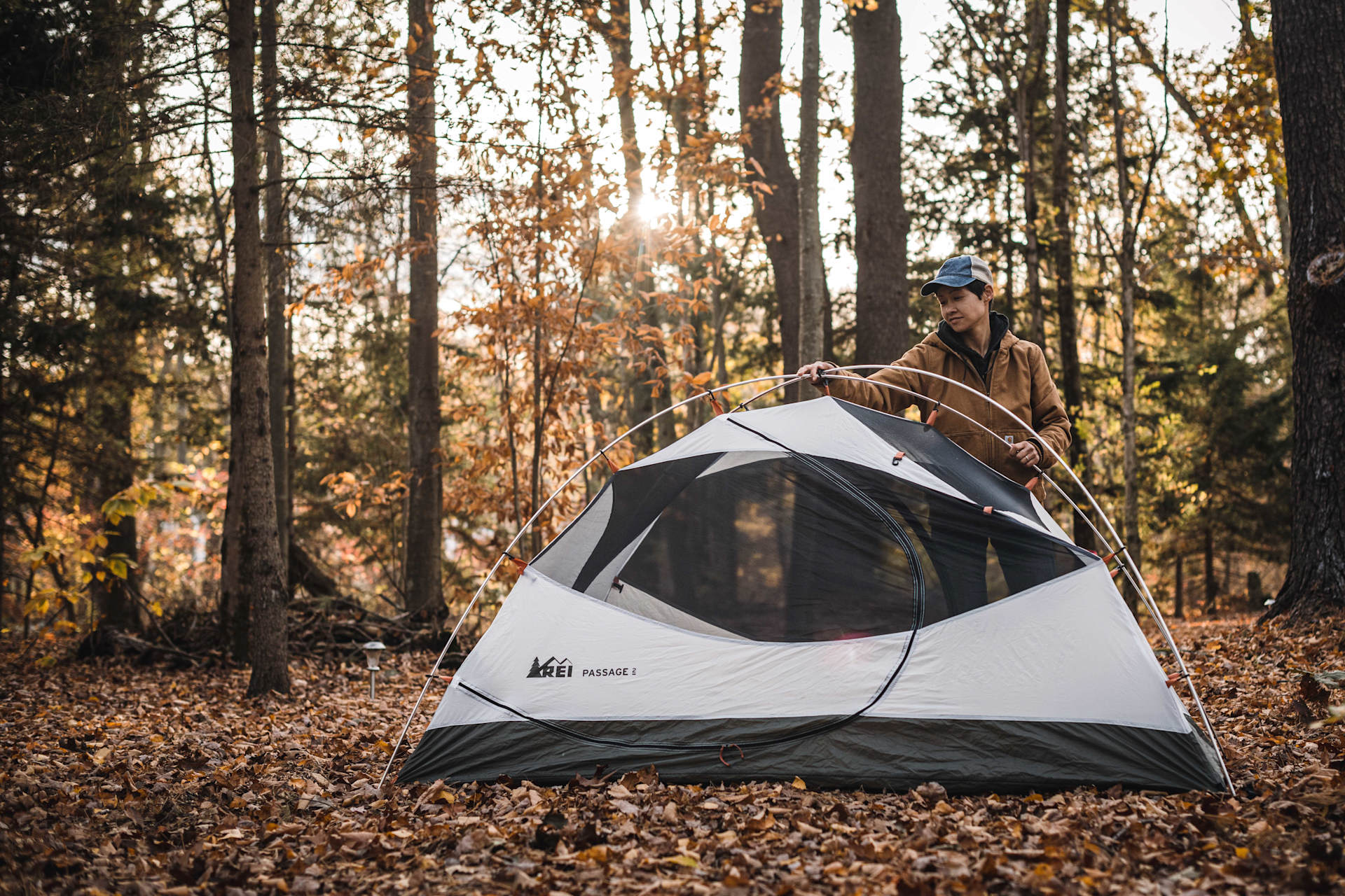 There are many spots perfect for pitching tents