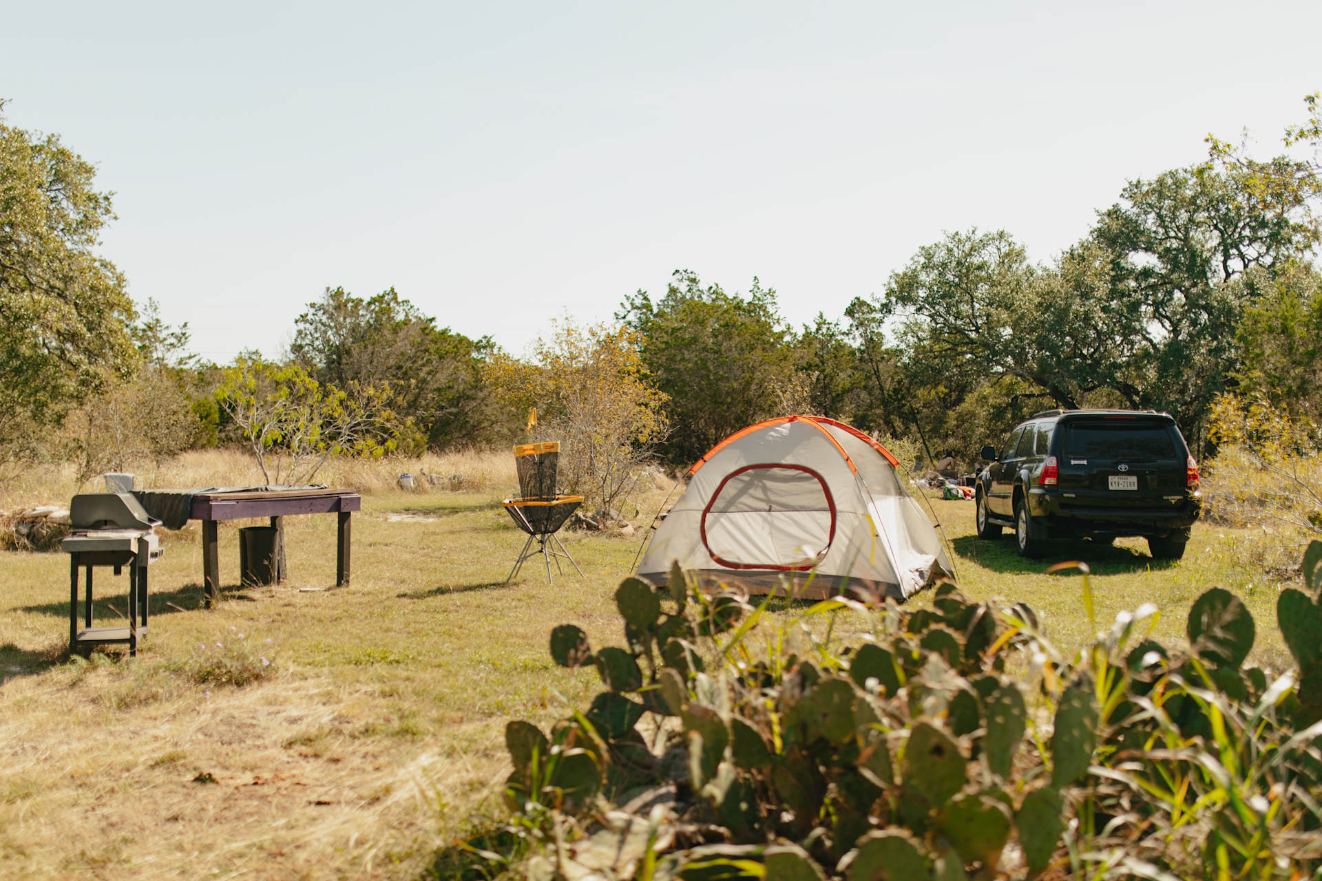 Plenty of room at each campsite. This is the "Purple" campsite area!