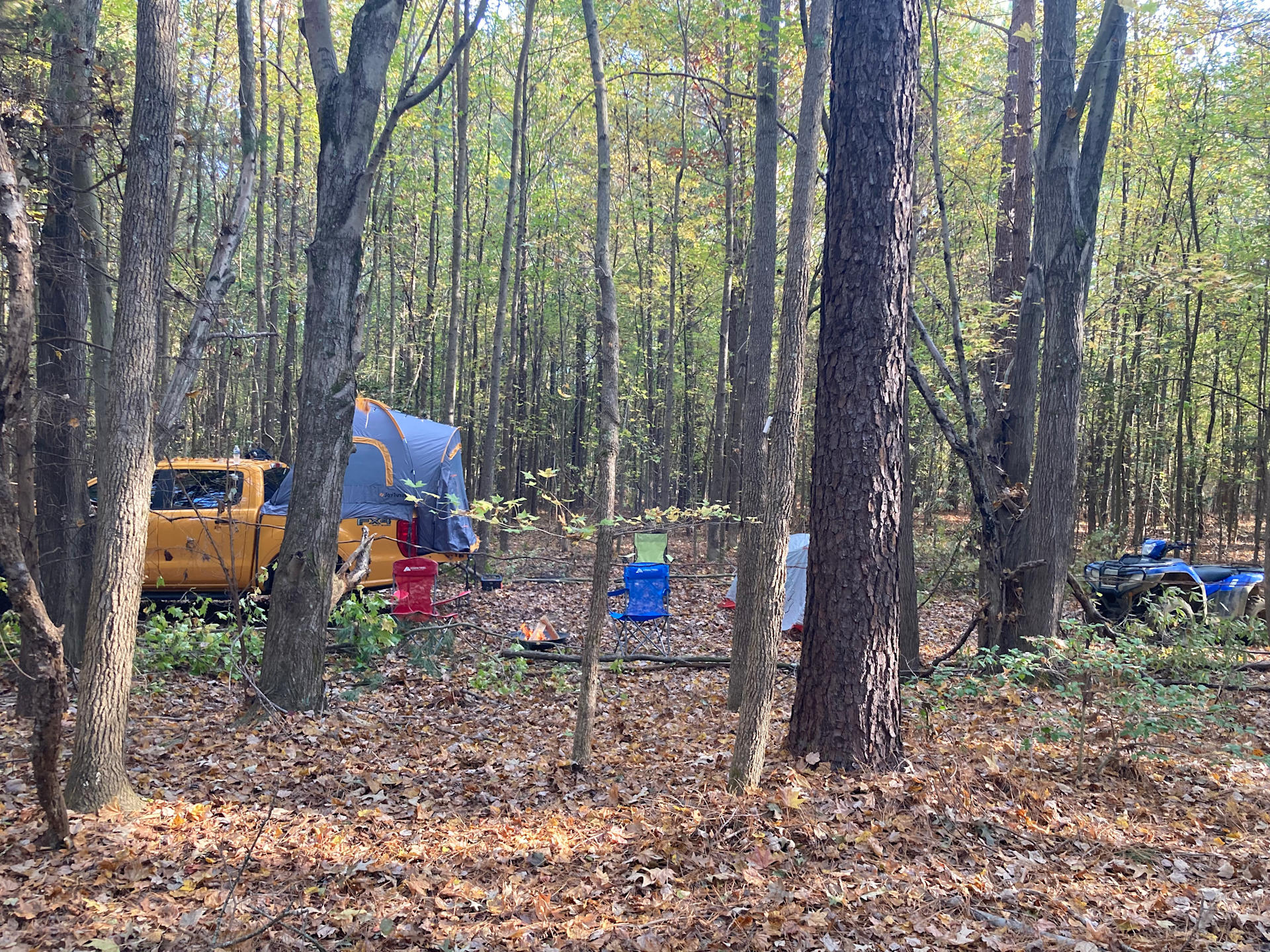 Camping in my favorite Pick up Tent
