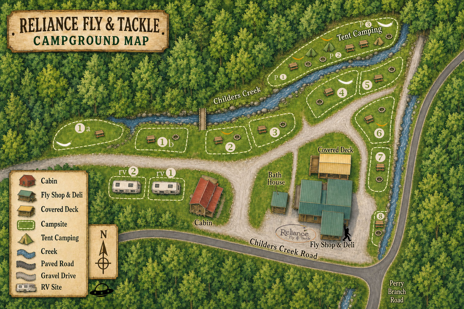 2 Creeks Campground @ Reliance,