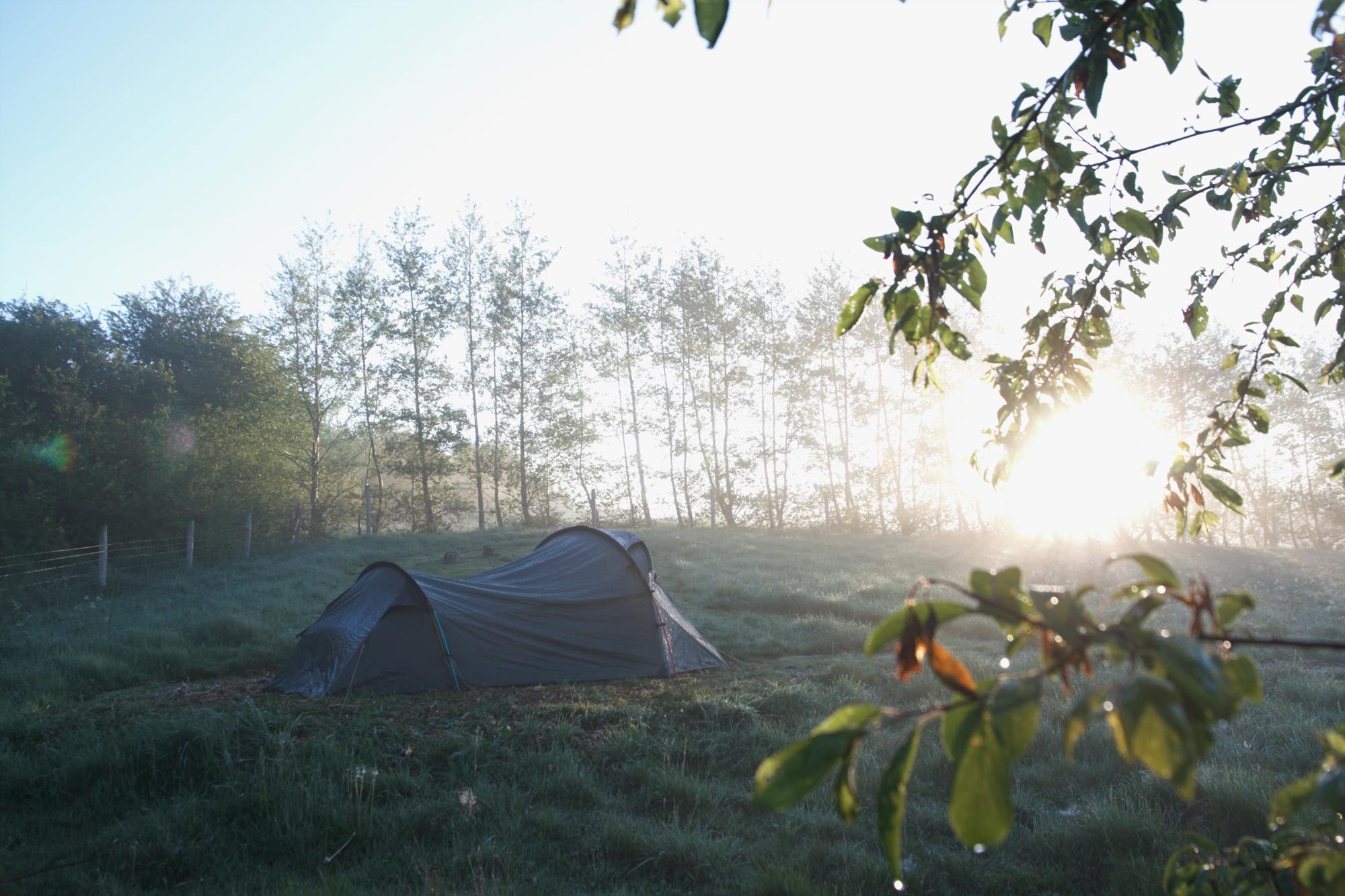 3.8m x 4m  Tent pitch No. 14 