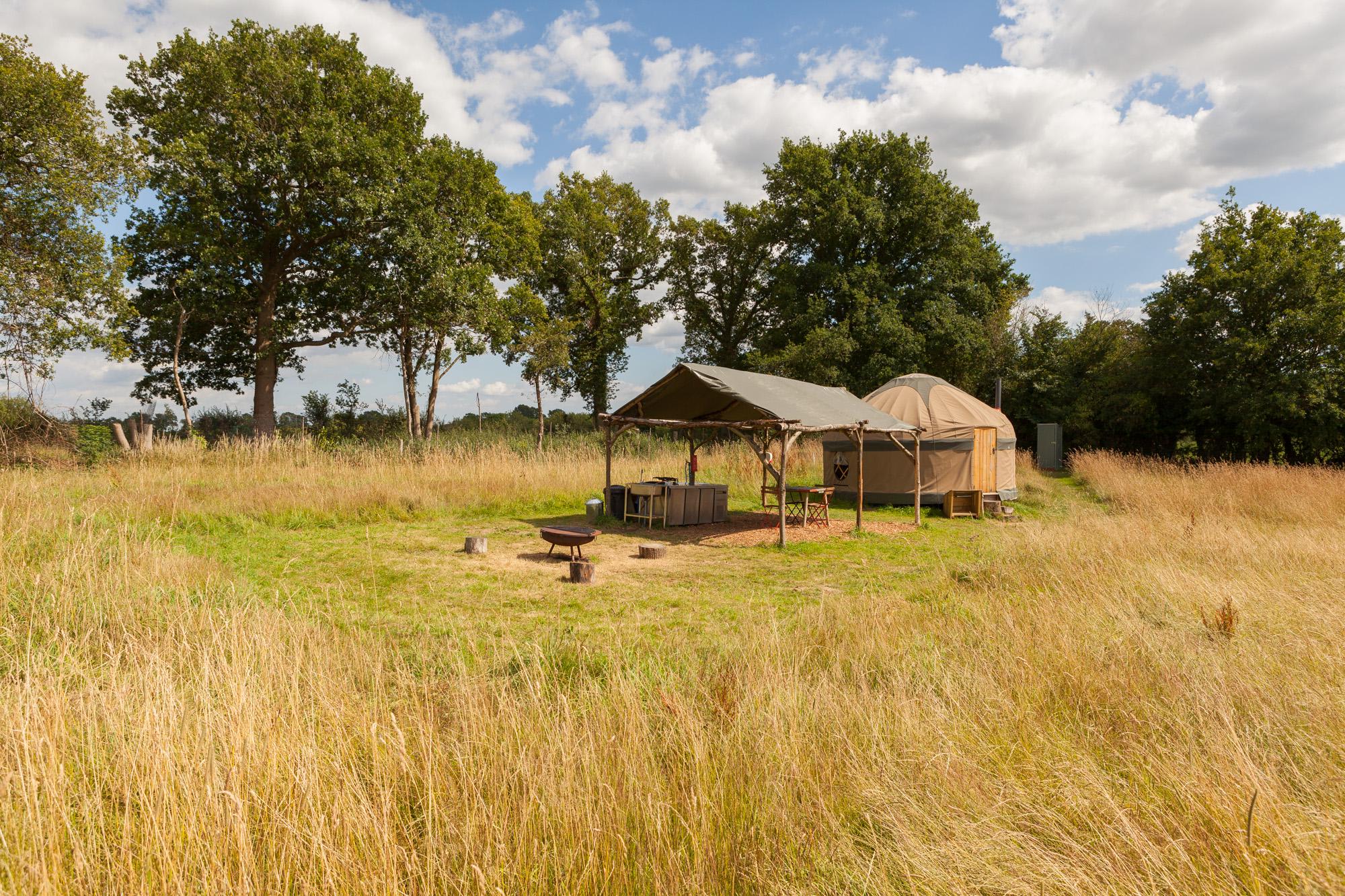 Ash Yurt - 16ft, with outdoor kitchen