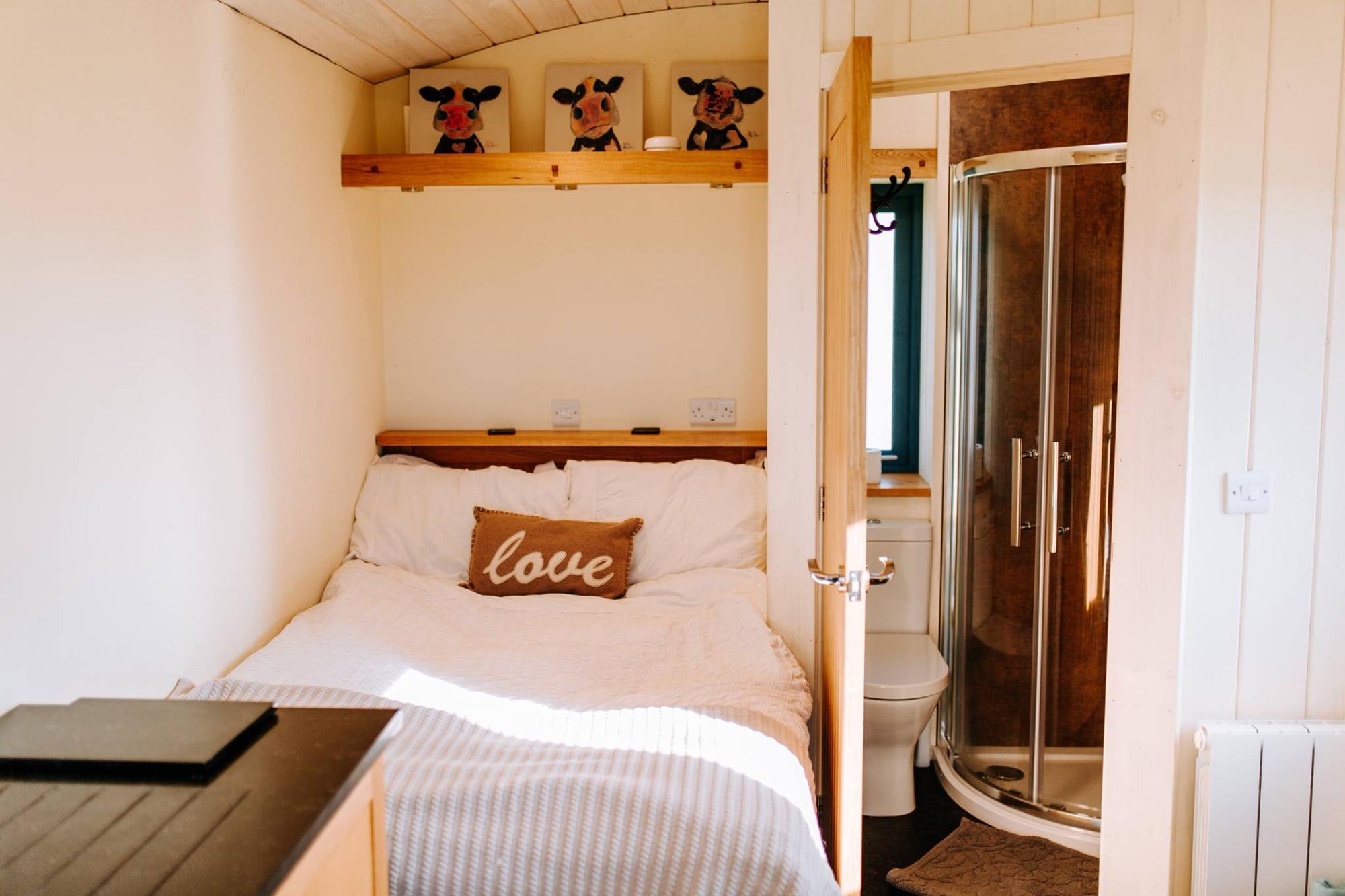 The Straw Bale Lodge at Butt Farm in Beverley, East Yorkshire.