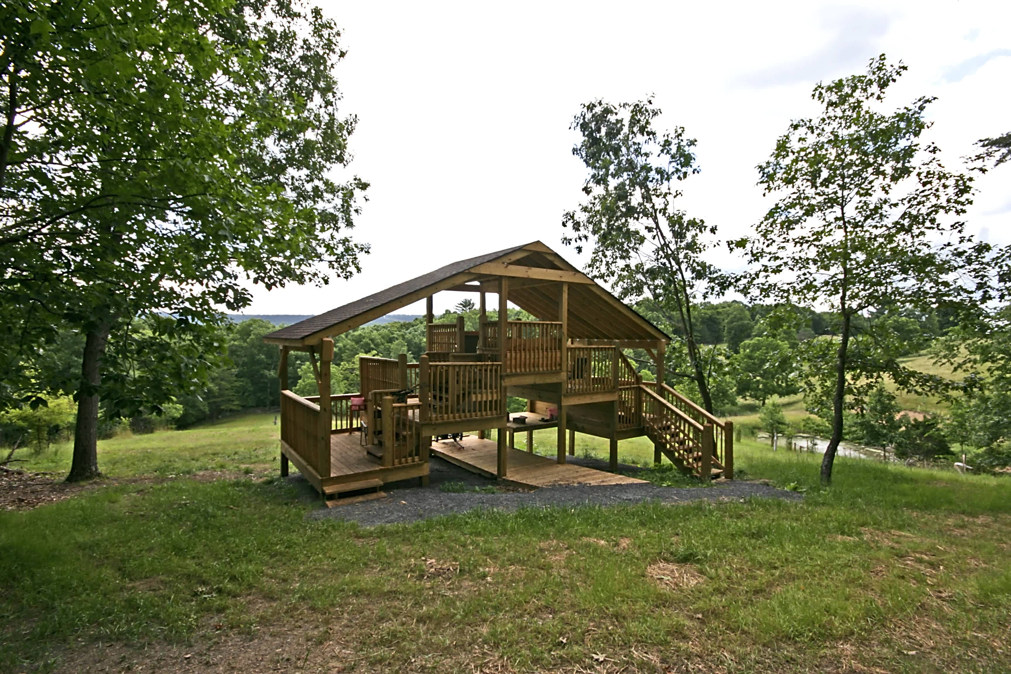 "The Matrix", our 5-stand clays shooting structure. 