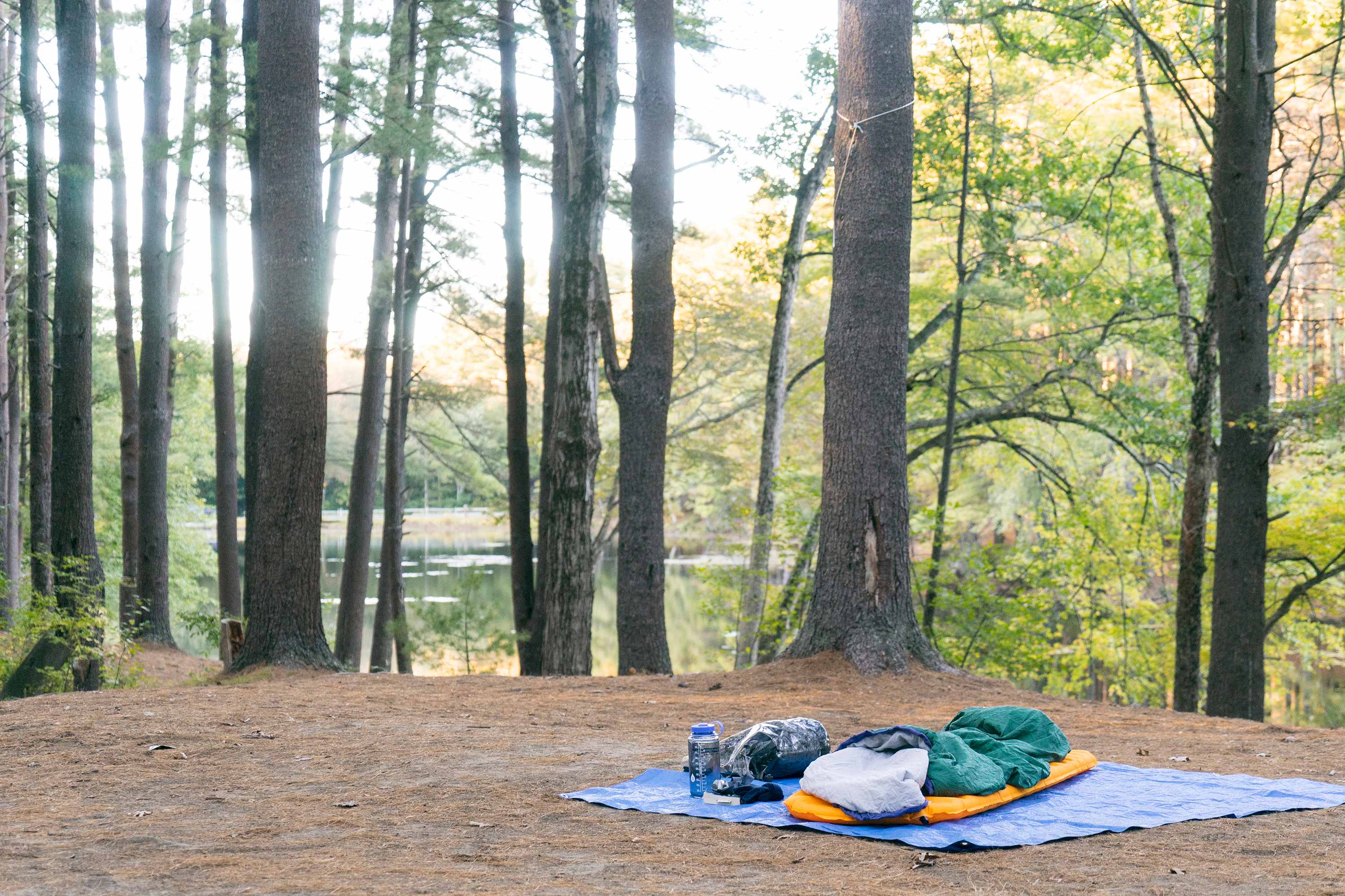 When there's few people around and skies are clear, who needs a tent? Campsite #75.