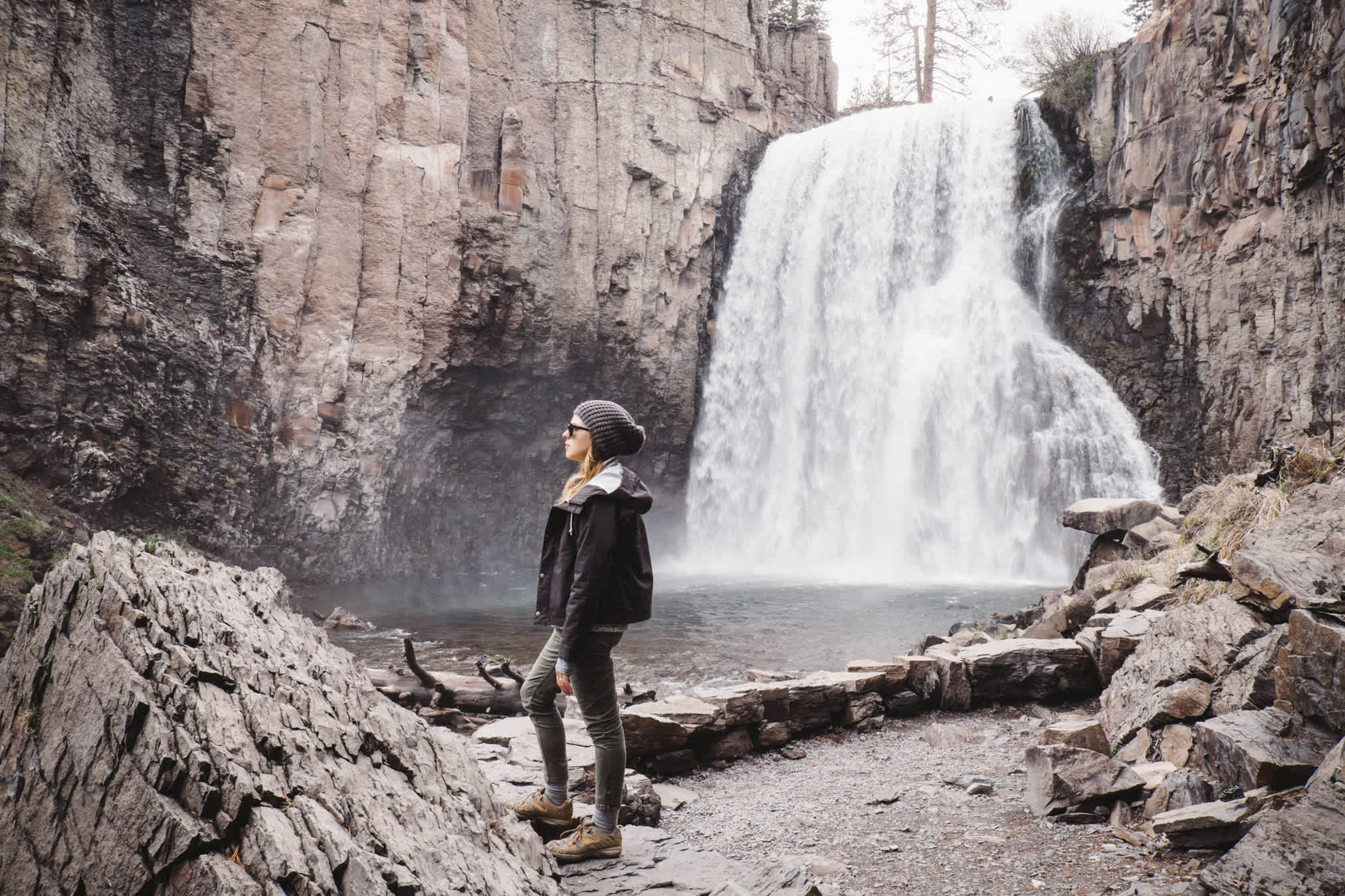 After stopping at Devils Postpile, make sure to continue on to see the 101ft Rainbow Falls
