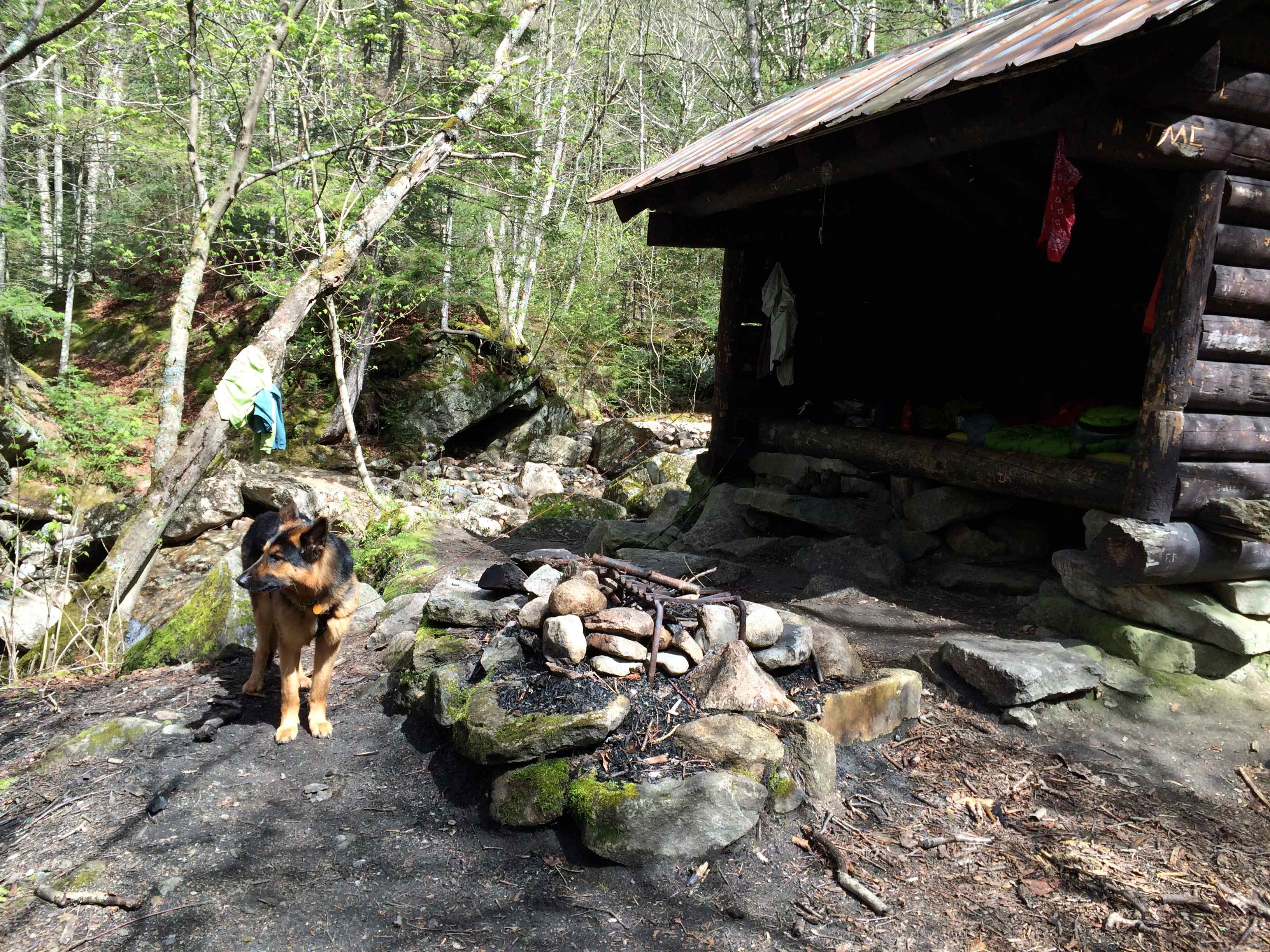 Coppermine Shelter just below Bridal Veil Falls