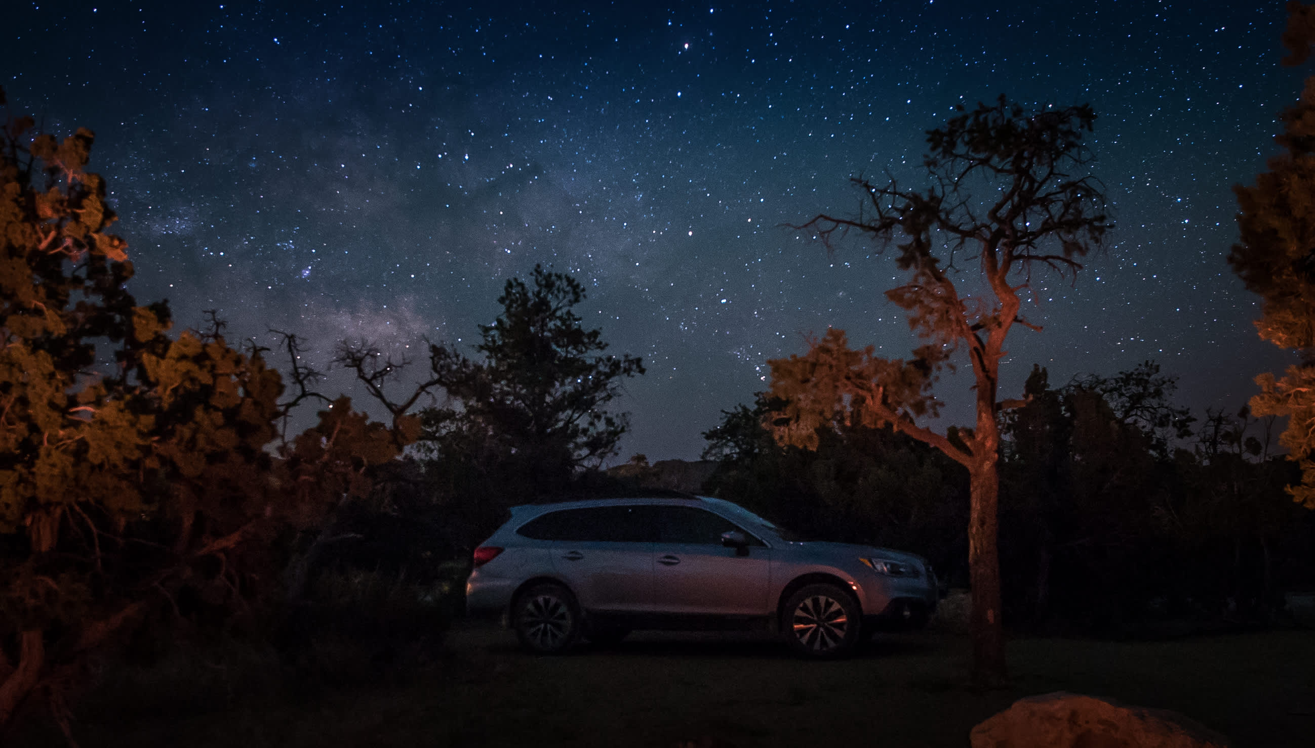 At Mid Hills we were able to see the Milky Way!