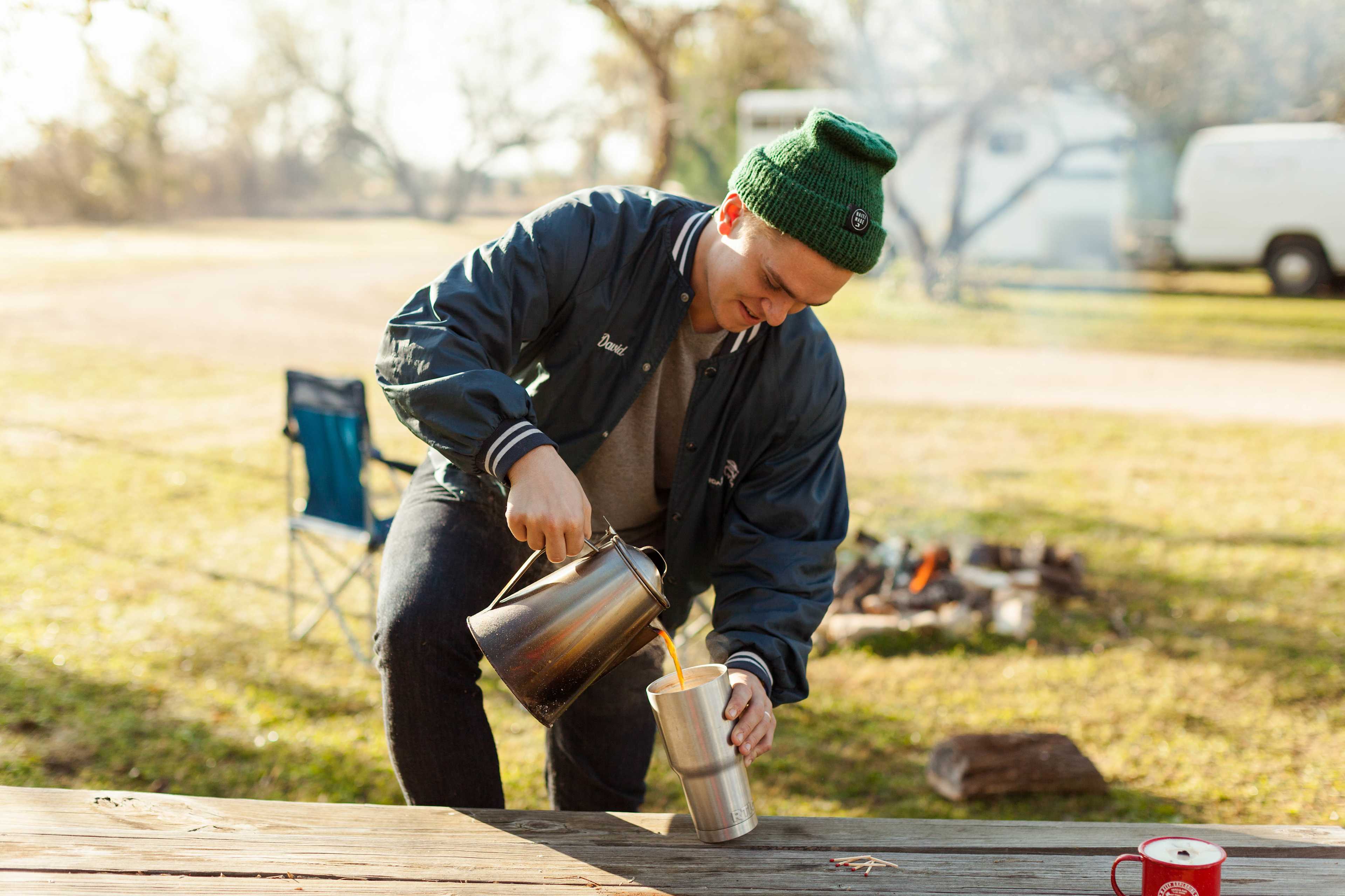 We stayed up late looking at the stars, so coffee was very necessary! 