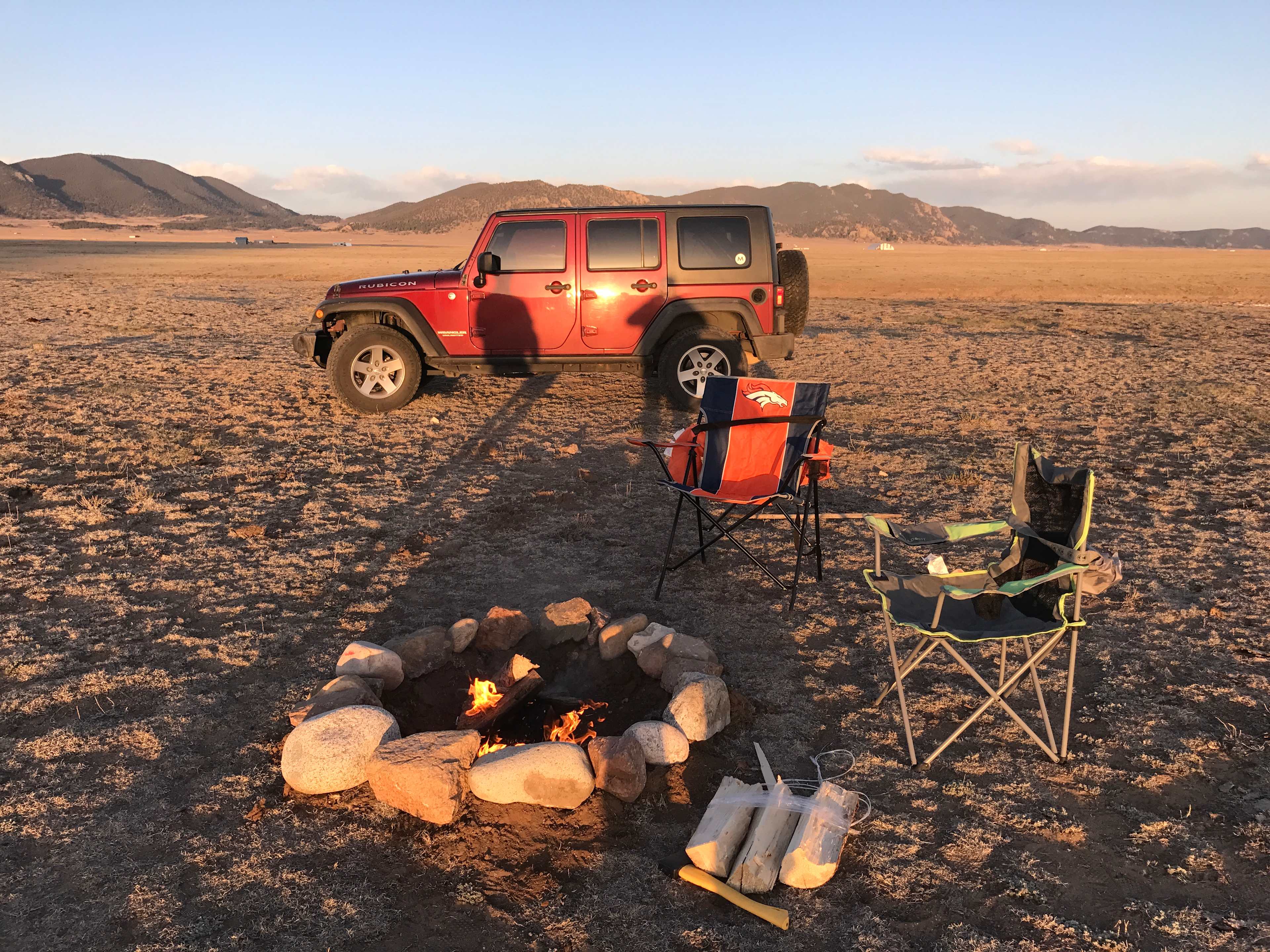 Camp out with rustic campfire and enjoy the 360 degree views of the mountains