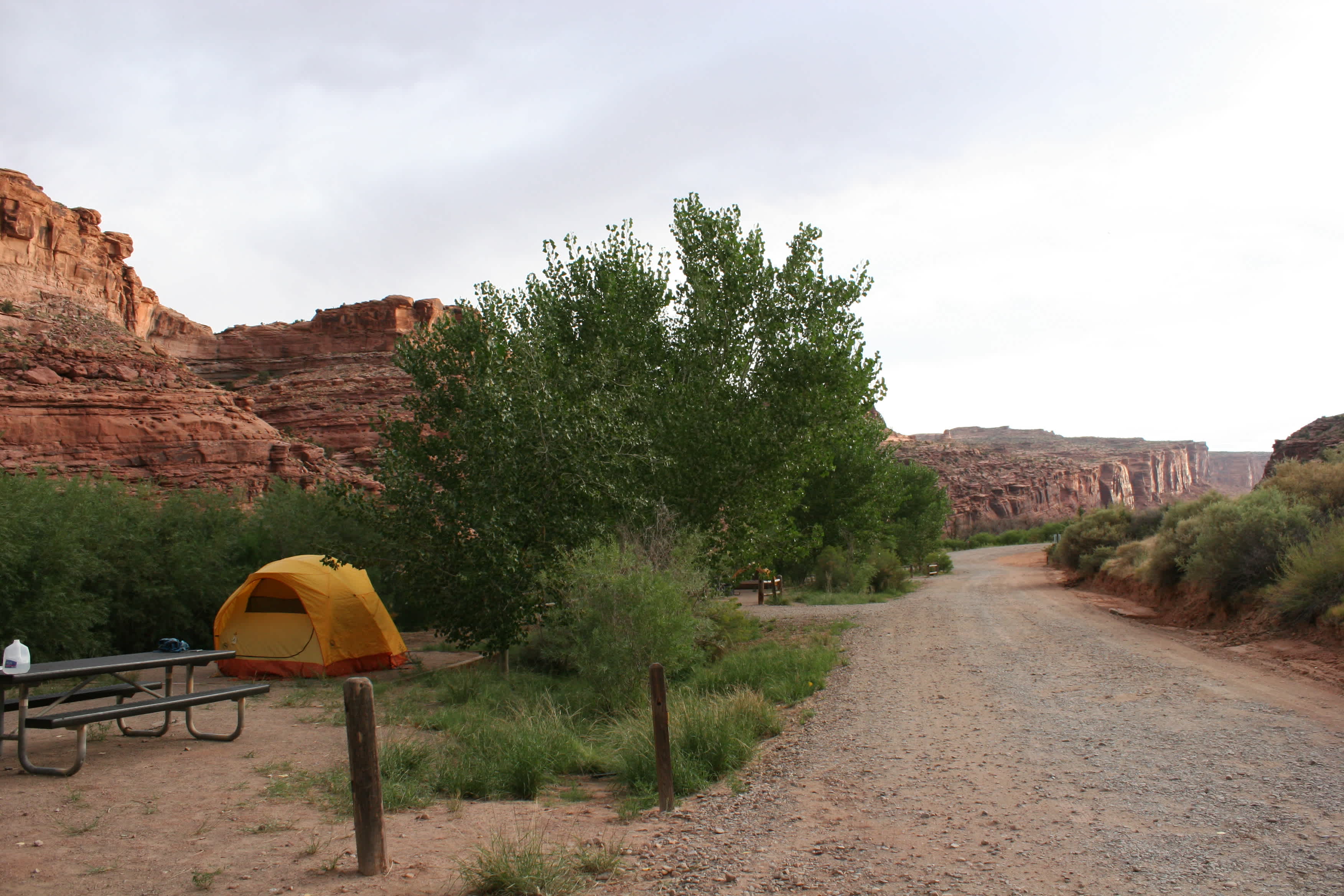 Our campsite.